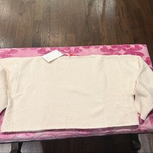 Tenne Cream Crop Knit Sweater Made in Italy